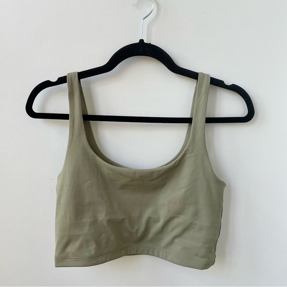 ALL ACCESS Tempo Cropped Tank in Deep Lichen, Size S - Picture 3 of 7